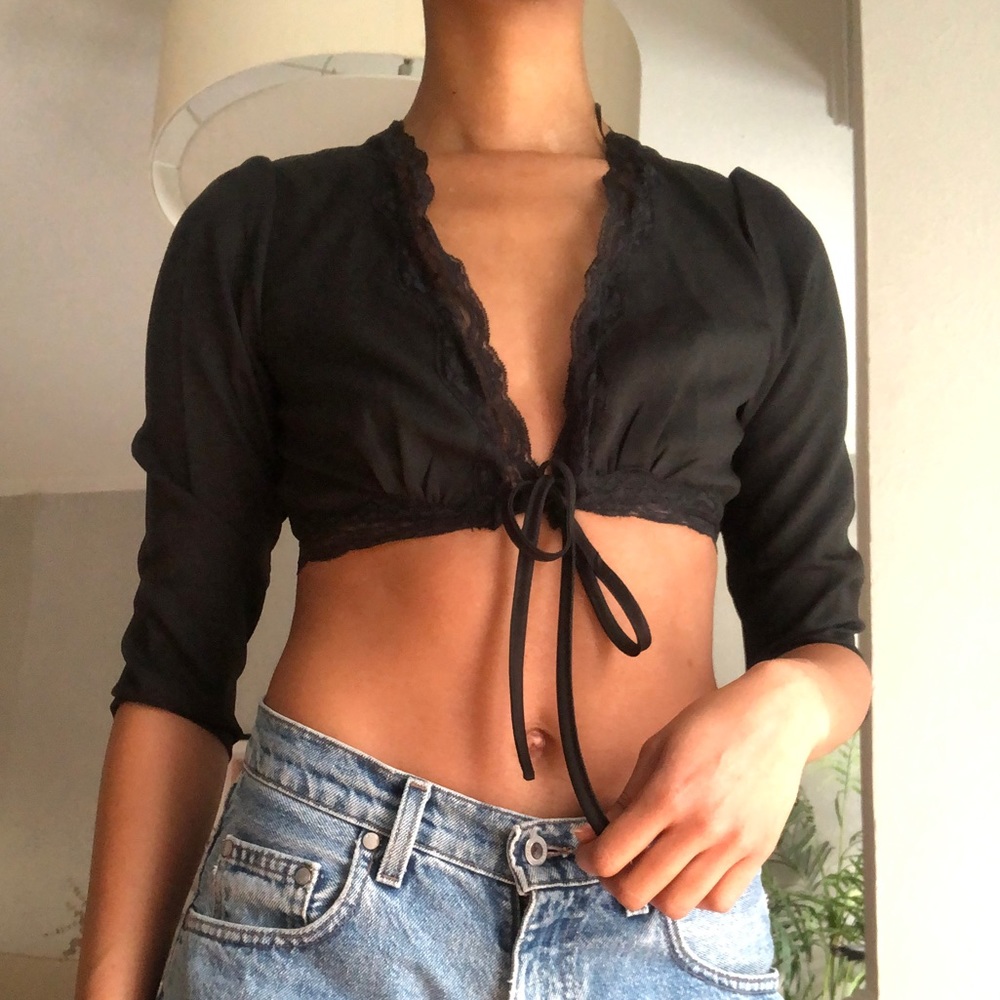 Black tie top